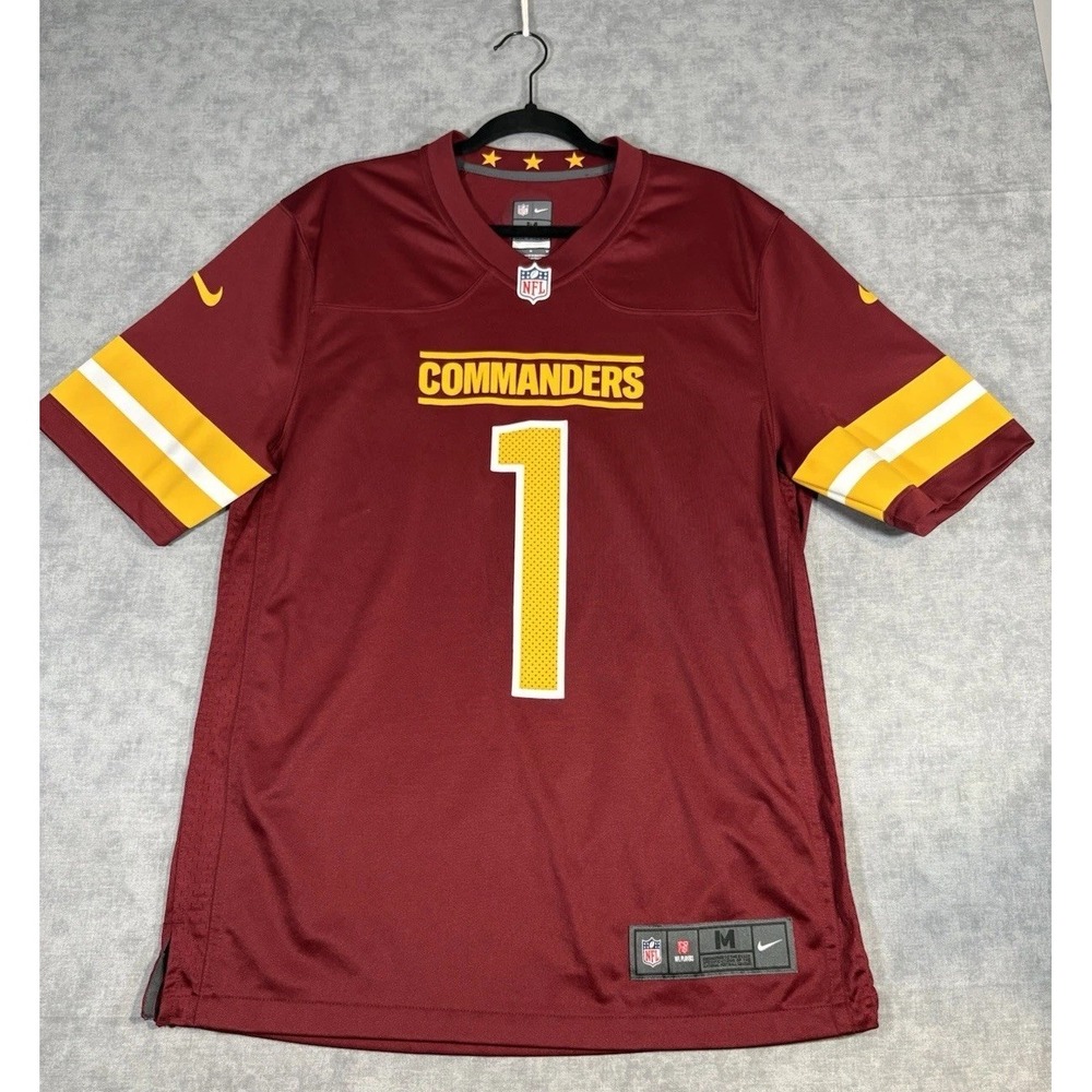 Nike On Field Washington Commanders Jahan Dotson #1 Jersey Mens M Burgundy